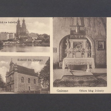 Gniezno. Katedra, kościół pw. św. Jerzego, ołtarz bł. Jolenty.