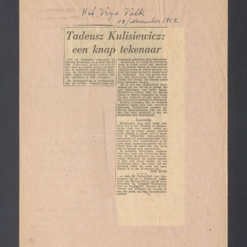 Recenzja. Tadeusz Kulisiewicz: een knap tekenaar