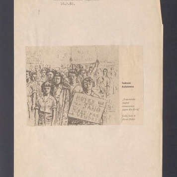 Tadeusz Kulisiewicz, "Franzosische Jugend demonstriert gegen den Krieg"