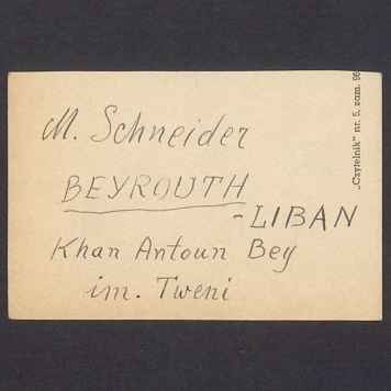 Wizytówka, M. Schneider