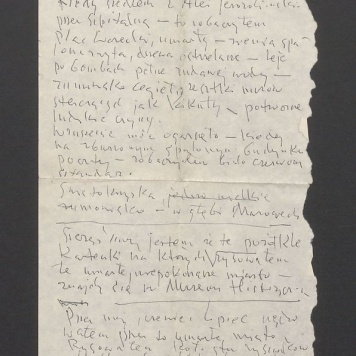 Notatka o powstaniu cyklu "Ruiny Warszawy"