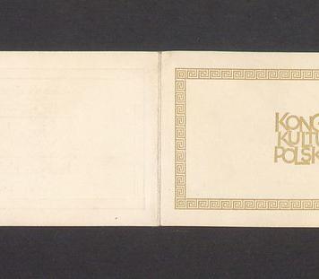 Karta uczestnictwa w Kongresie Kultury Polskiej