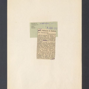 Recenzja. Arts, sciences et lettres. Les vernissages déxpositions