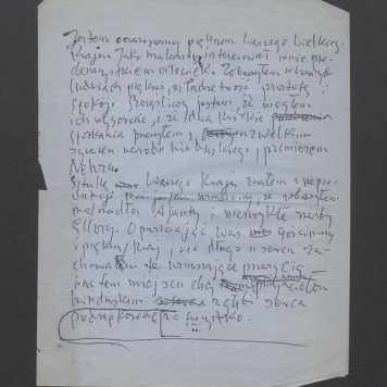 Notatka z Indii - fragment podziękowania