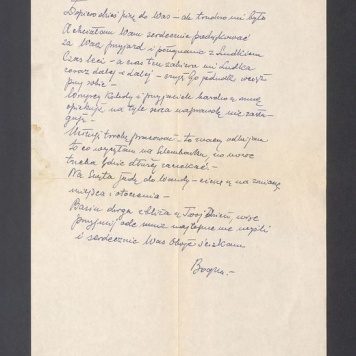 Droga Basiu i Tadziku - Dopiero dziś piszę do Was [...]