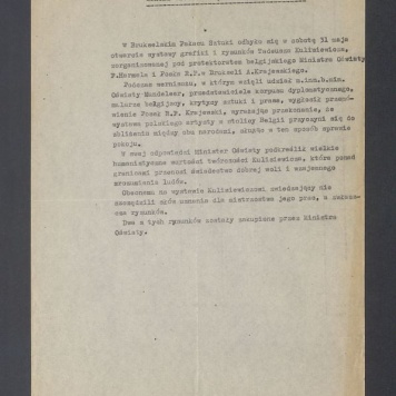 Recenzja. Sukces wystawy Kulisiewicza w Brukseli