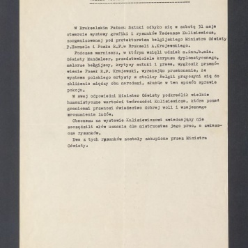 Recenzja. Sukces wystawy Kulisiewicza w Brukseli