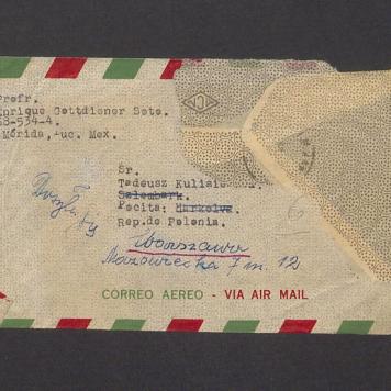 Koperta, nad. Profr. Enrique Gottdiener