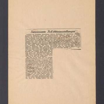 Interessante Kollektivausstellungen