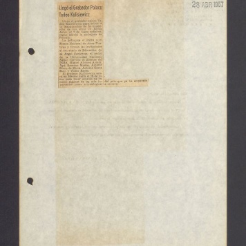 Llego el Grabador Polaco Tadeo Kulisiewicz