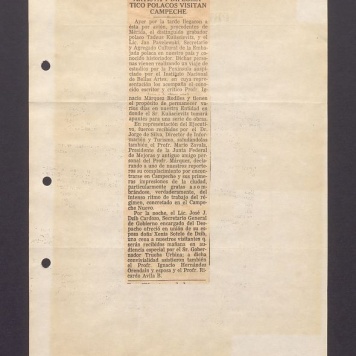 Artista y diplomatico Polacos visitan campeche