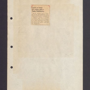 Coctel en honor del artista polaco Tadeo Kulisiewicz