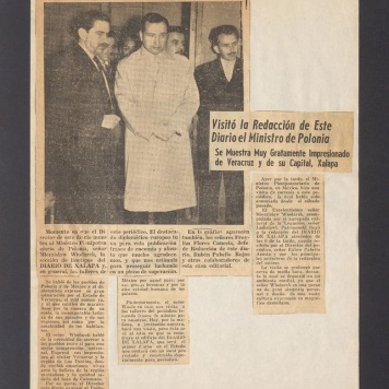 Visito la Redaccion de Este Diario el Ministro de Polonia