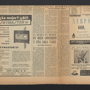 La musica en Mexico. Un buen concierto y una sala vacia