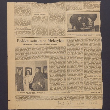 Polska sztuka w Meksyku (Rozmowa z Tadeuszem Kulisiewiczem)