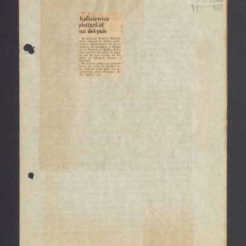 Kulisiewicz visitara el sur del pais