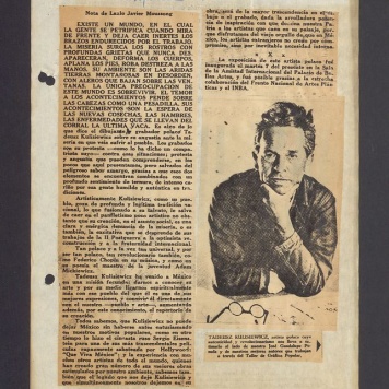 Nota de Lazlo Javier Moussong