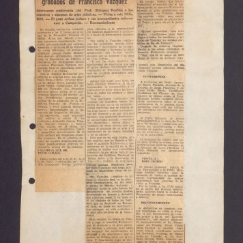 Inauguro el maestro Kulisiewicz en Bellas Artes la exposicion de grabados de Francisco Vazquez