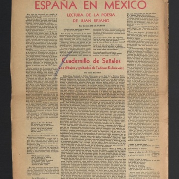 Espana en Mexico. Lectura de la poesia de Juan Rejano