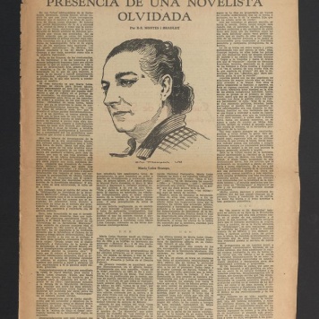 Presencia de una novelista olvidada