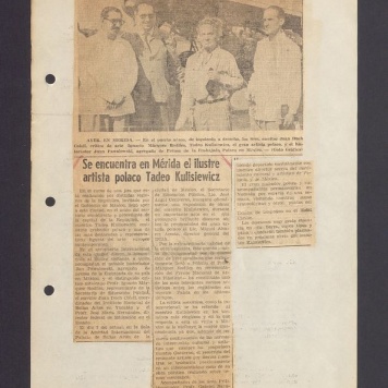 Se encuentra en Merida el ilustre artista polaco Tadeo Kulisiewicz