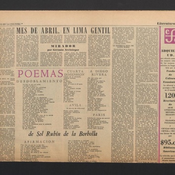 Mes de abril, en lima gentil