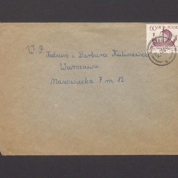 Koperta, nad. Kaliszewska Maria