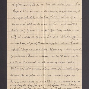 Kochana Basieńko i Tadeuszu Dziękuję za wszystko co od Was otrzymałam [...]