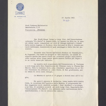 Dai Proff. Diego Valeri e Luigi Cini [...]