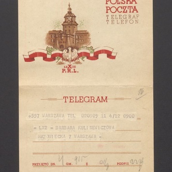 Telegram. Dużo dobrych życzeń [...]
