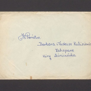 Koperta, nad. Feliks Szlembarski