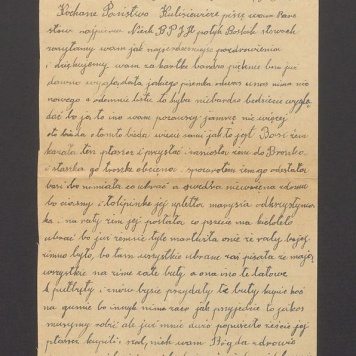 Kochane Państwo Kulisiewicze piszę wam parę słów [...]