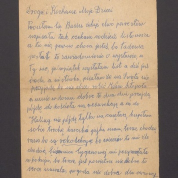 Drogie i Kochane Moje Dzieci Prosiłam Cię Basiu żebyś choć parę słów napisała [...]