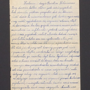 Kochane i drogie Państwo Kulisiewicze. Piszę dowas kilka słów [...]