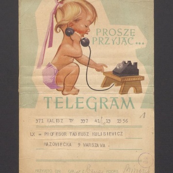 Telegram. Z okazji sześćdziesięcioletniej rocznicy urodzin społeczeństwo miasta [...]