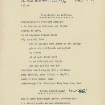 Przybieżeli do folkloru