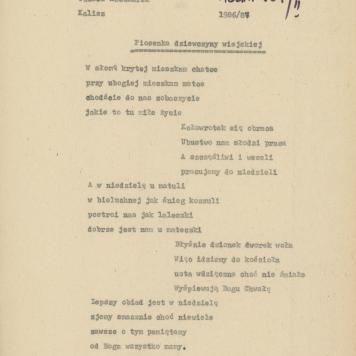 Piosenka dziewczyny wiejskiej