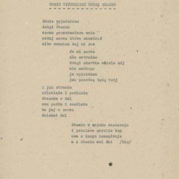 Gdzie wyjedziesz drogi Stachu