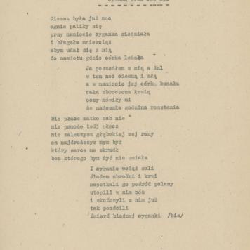 Ciemna była już noc