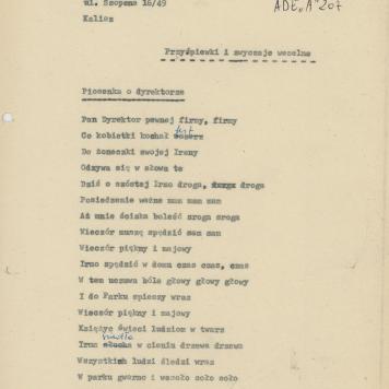 Przyśpiewki i zwyczaje weselne