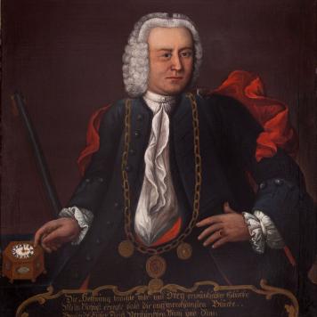 Portret niezidentyfikowanego króla kurkowego