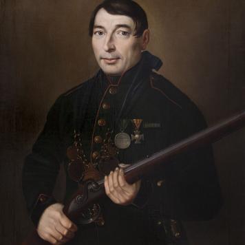 Portret króla kurkowego Johanna Gottloba Schneidera