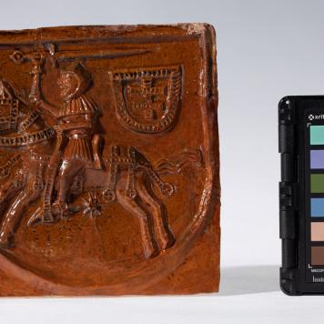 Kafel z herbem Pogoń