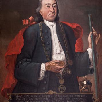 Portret króla kurkowego Beniamina Jacobsena