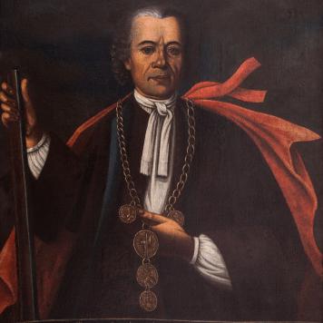 Portret króla kurkowego Gottlieba Tscheuschnera