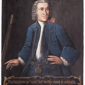 Portret króla kurkowego Mathiasa Breütera