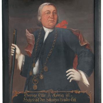 Portret króla kurkowego Georga Otto