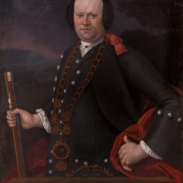 Portret króla kurkowego Johanna Christiana Würdiga