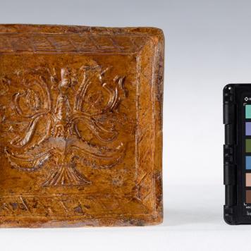 Kafel z motywem roślinnym