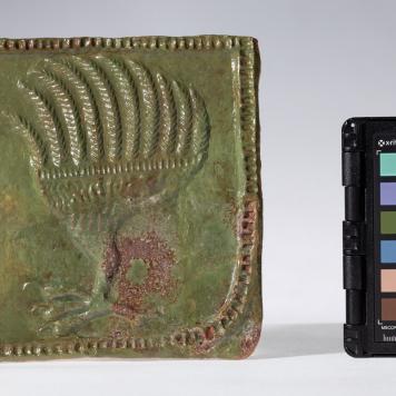 Kafel z herbem Kopacz